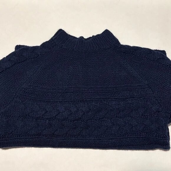 St. John’s Bay Navy Cable Knit Sweater size M - Picture 2 of 2